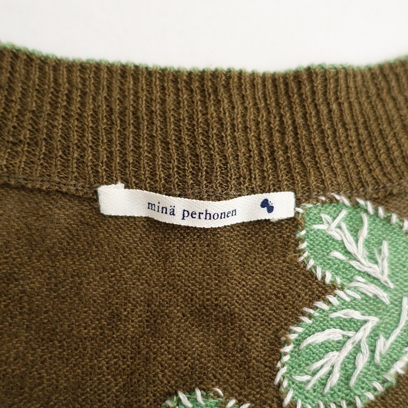 ミナペルホネン mina perhonen sometimes lucky リネンコットンニット