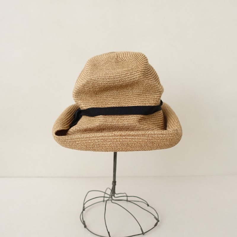 �����2���ۥޥ��奢���� mature ha. BOXED HAT 11cm brim grosgain ribbon �ܥå����ϥå�   (ha30-2604-256)��91E62��