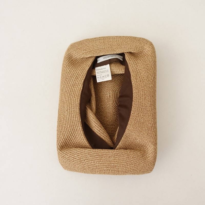 �����2���ۥޥ��奢���� mature ha. BOXED HAT 11cm brim grosgain ribbon �ܥå����ϥå�   (ha30-2604-256)��91E62��