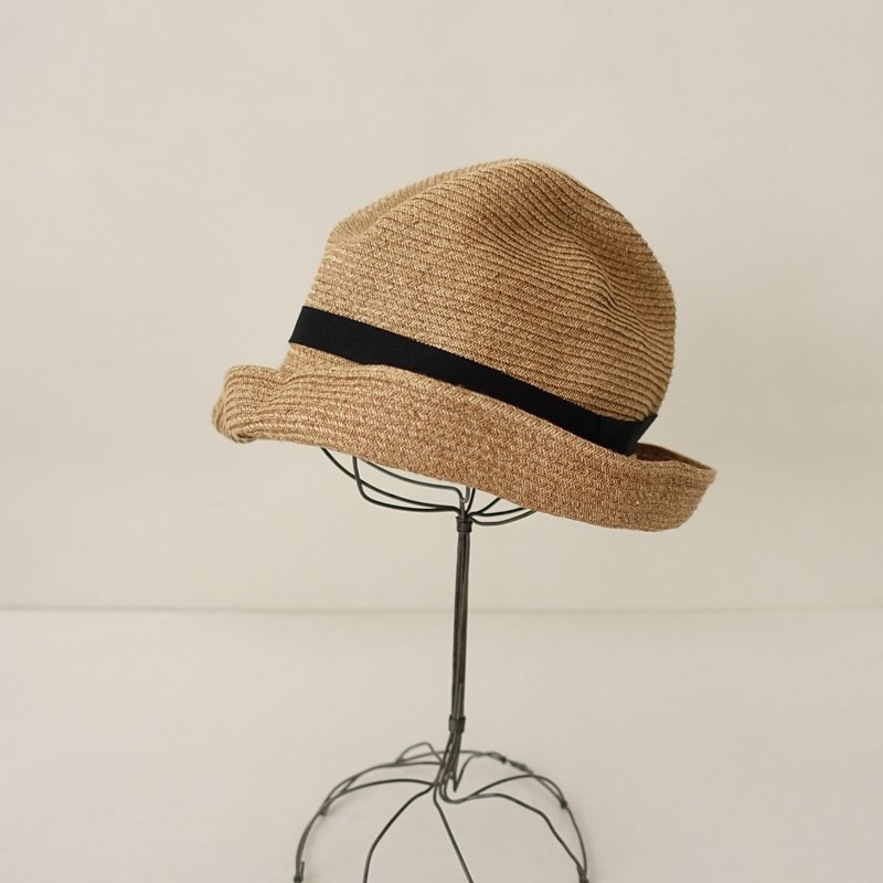 定価1.8万】マチュアーハ mature ha. BOXED HAT 7cm brim grosgrain 定価1.8万】マチュアーハ mature ha. BOXED HAT 7cm brim grosgrain
