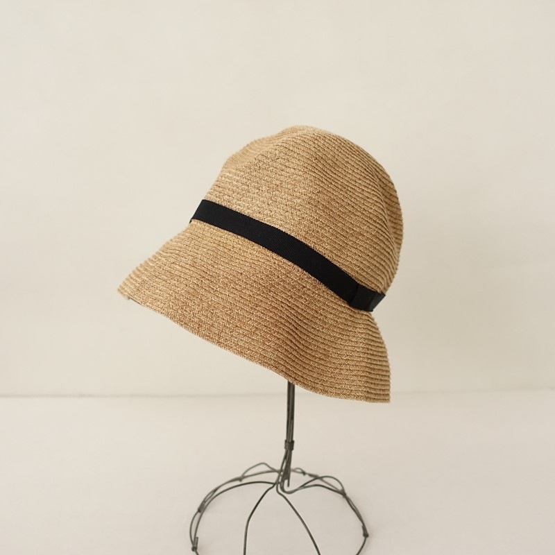 �����1.8���ۥޥ��奢���� mature ha. BOXED HAT 7cm brim grosgrain ribbon �ܥå����ϥå�   (ha30-2604-255)��91E62��