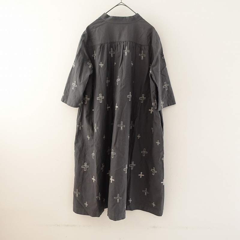 新品タグ付✨ミナペルホネンランドリー Hanna ワンピース ドレス 総柄花柄 mina perhonen(ミナ ペルホネン)｜【KIDS】hanahaワンピース/ネイビー