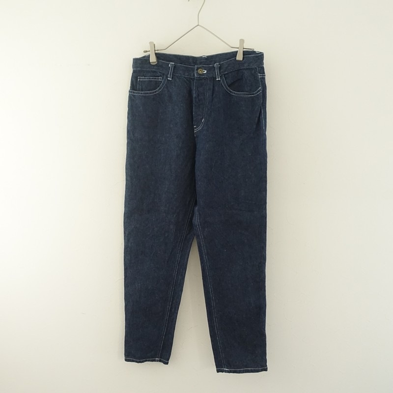 nest Robe リネンデニムパンツ 定価2.7万】ネストローブ nest Robe リネンデニム5ポケットパンツ 2