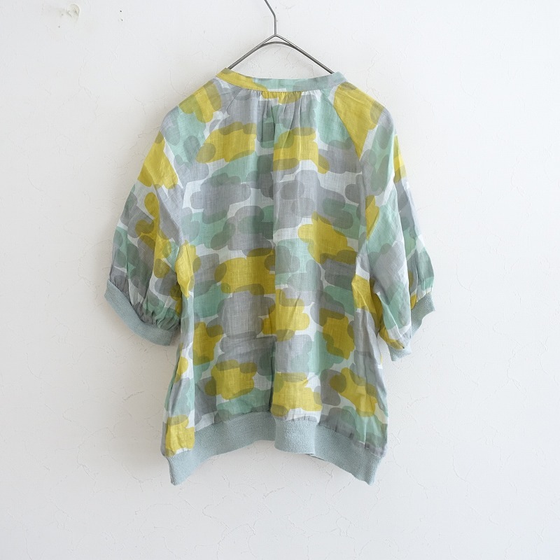 ミナペルホネン ブラウス cloudnet 38 新品 タグ付¥38500激安 定価5.5万】ミナペルホネン mina perhonen slow cloud リネン