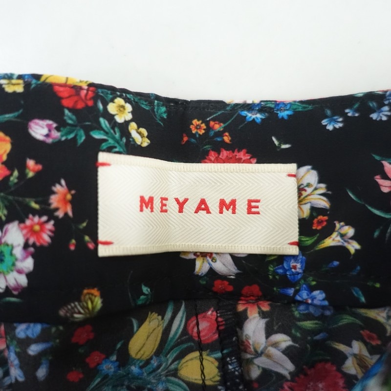 �����2.9���ۥ��� MEYAME SIDE LINE FLOWER WIDE PANTS  0 (2-2605-410)��02F62��