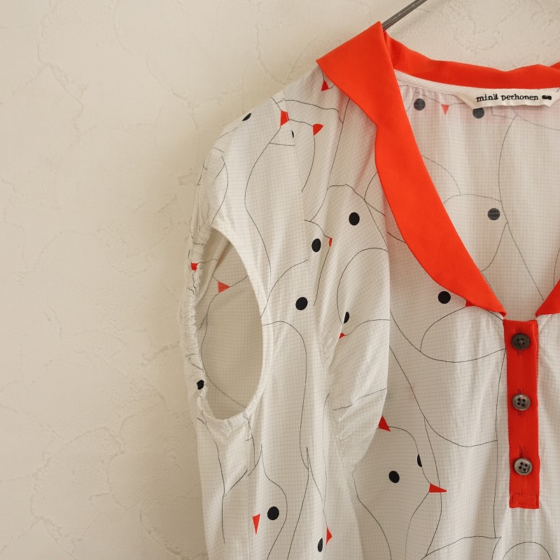 �ڥ��㥺���ɥ�������/���7.4���ۥߥʥڥ�ۥͥ� mina perhonen sea fowl �ץ��ȥ��ԡ���  40 (25-2508-195)��13H52��