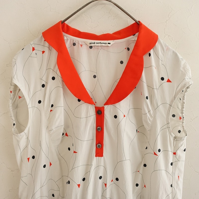 �ڥ��㥺���ɥ�������/���7.4���ۥߥʥڥ�ۥͥ� mina perhonen sea fowl �ץ��ȥ��ԡ���  40 (25-2508-195)��13H52��