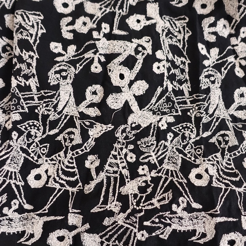 mina perhonen ミナペルホネン 刺繍スカート chum mina perhonen ミナペルホネン 刺繍スカート chum stitch garden