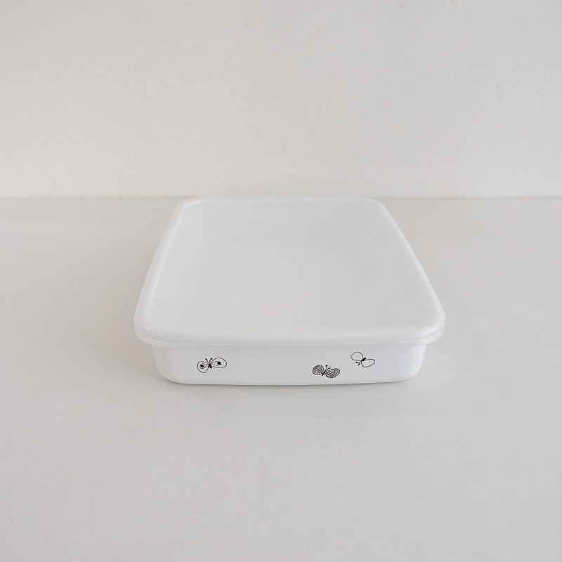 ミナペルホネン×野田琺瑯 mina perhonen×野田琺瑯 レクタングル浅型 L