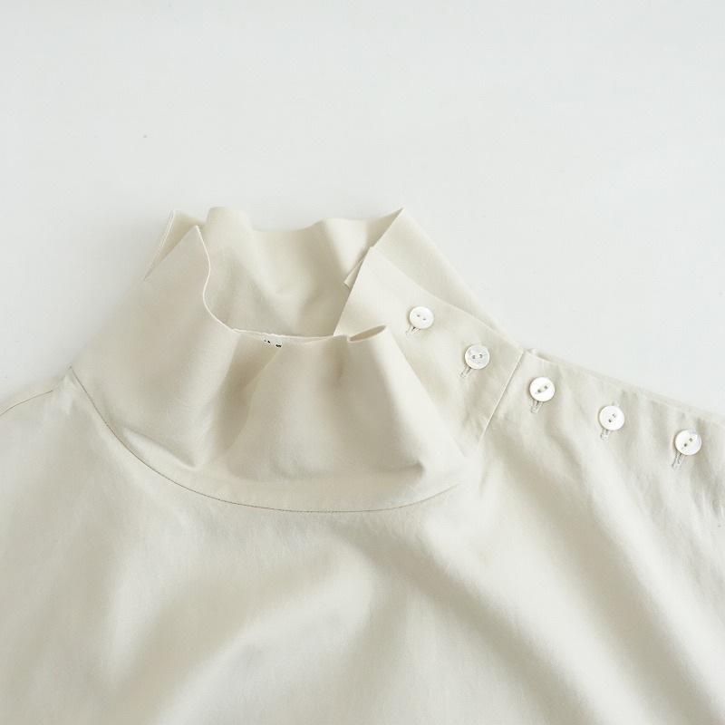 ミナペルホネンネウトラーリスタンドカラーブラウスサイズ36