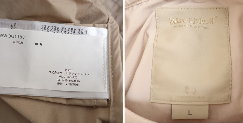�����5.9���ۥ������å� WOOLRICH ���Υ�å� �ա����դ����㥱�å�  L (jk1-2604-424)��02E62��