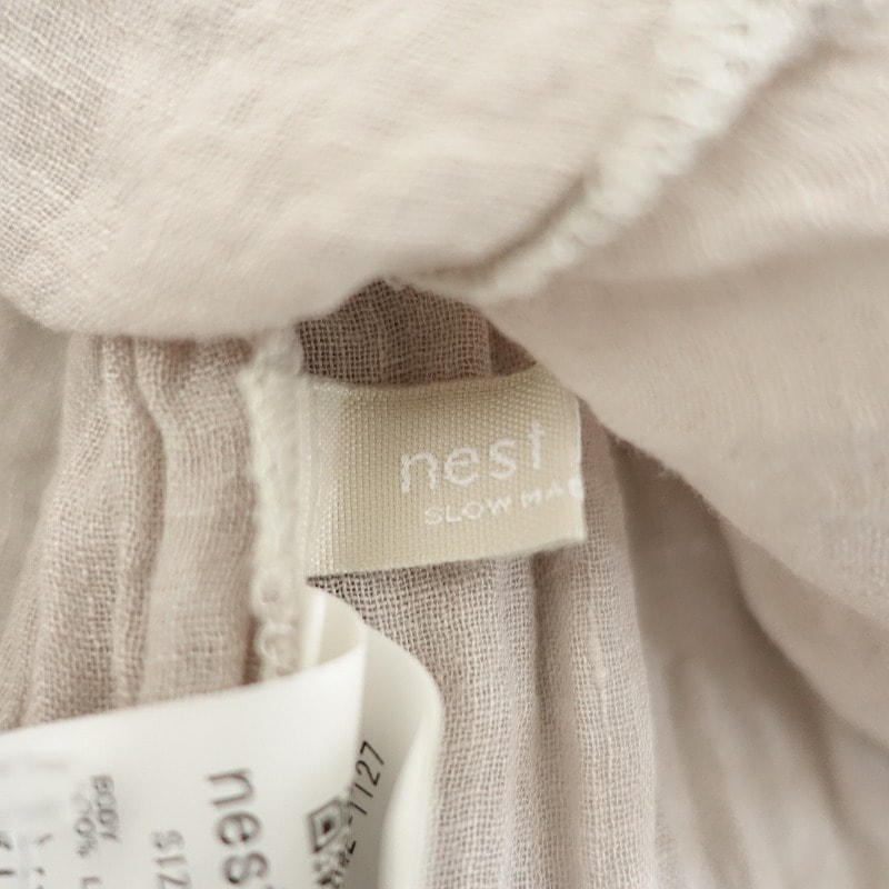 2024/定価2.8万】ネストローブ nest Robe リネンガーゼケープ袖