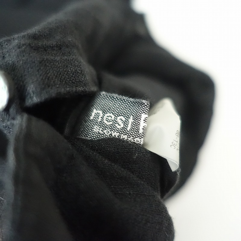 ネストローブ　リネンガーゼ　ギャザースリーブブラウス nest robe リネンガーゼギャザースリーブブラウス - メルカリ