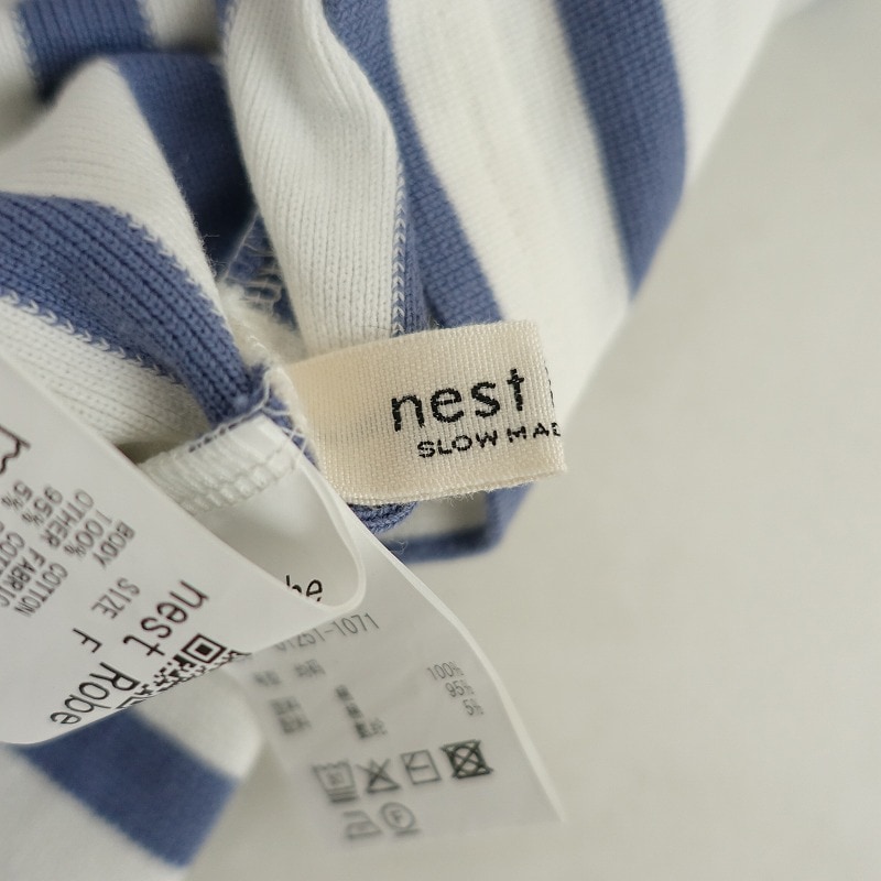 2025SS/定価1.6万】ネストローブ nest Robe ラッセルボーダー