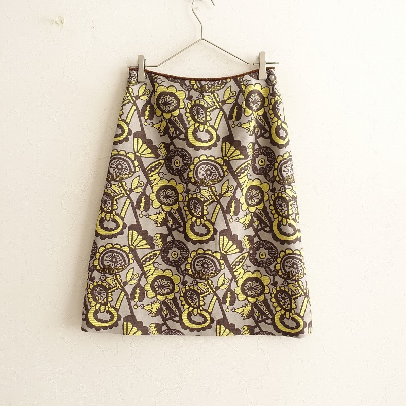 ミナペルホネン mina perhonen joy 刺繍台形スカート (sk33-2411