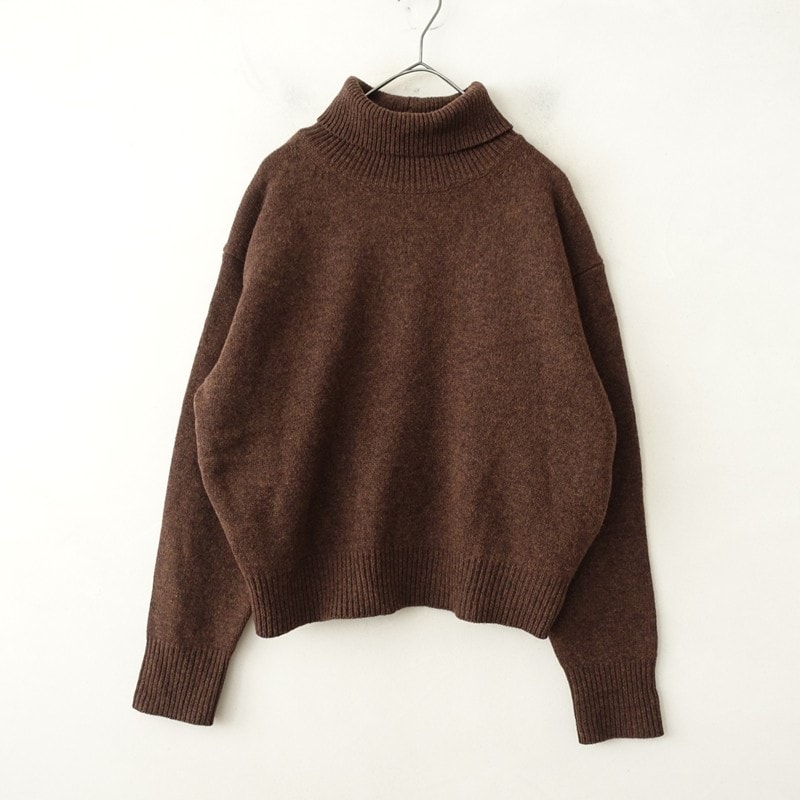 【新品】アトリエナルセ　ウールコットンタートルネックカットソー atelier naruse アトリエナルセ / ウールコットンタートルネック