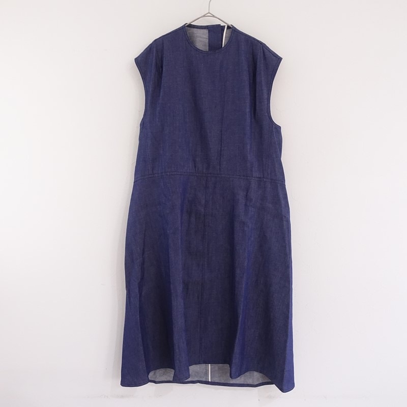��̤����/���4.8���ۥ�����ɥޥ󥺥ơ��顼 R&D.M.Co- COTTON DENIM HUNCHED BACK DRESS  F (25-2607-65)��92G62��