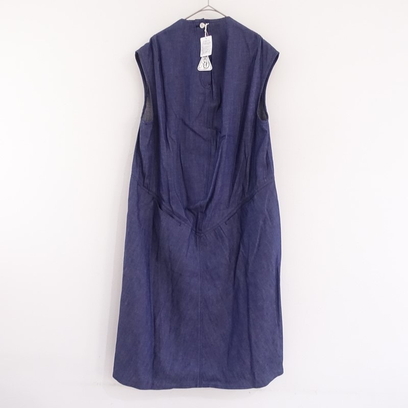 ��̤����/���4.8���ۥ�����ɥޥ󥺥ơ��顼 R&D.M.Co- COTTON DENIM HUNCHED BACK DRESS  F (25-2607-65)��92G62��