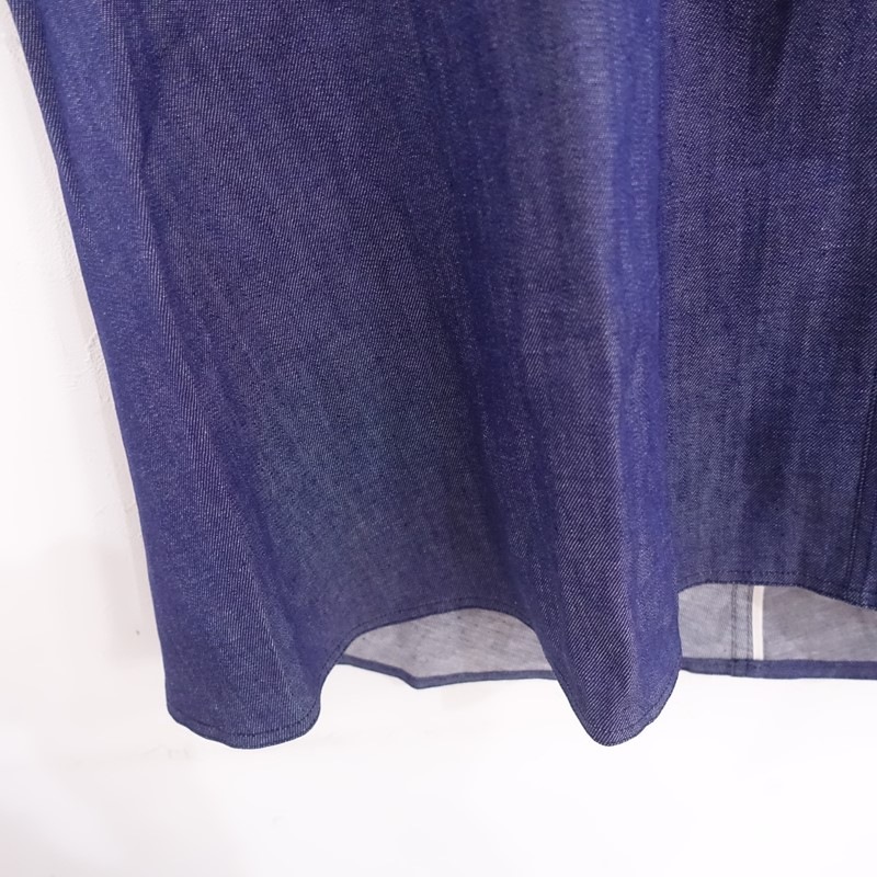 ��̤����/���4.8���ۥ�����ɥޥ󥺥ơ��顼 R&D.M.Co- COTTON DENIM HUNCHED BACK DRESS  F (25-2607-65)��92G62��