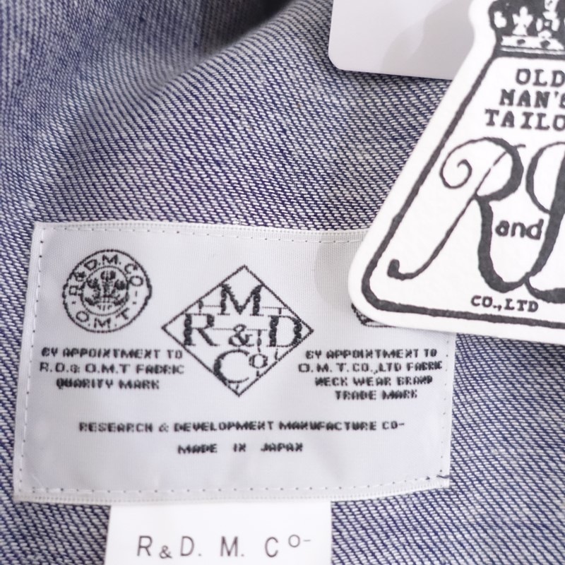 ��̤����/���4.8���ۥ�����ɥޥ󥺥ơ��顼 R&D.M.Co- COTTON DENIM HUNCHED BACK DRESS  F (25-2607-65)��92G62��