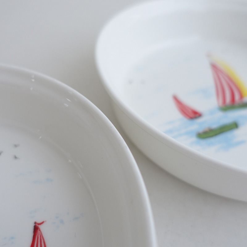 キャスキッドソン Cath Kidston ヨット柄 ボウル 17㎝ 2点セット (wa23
