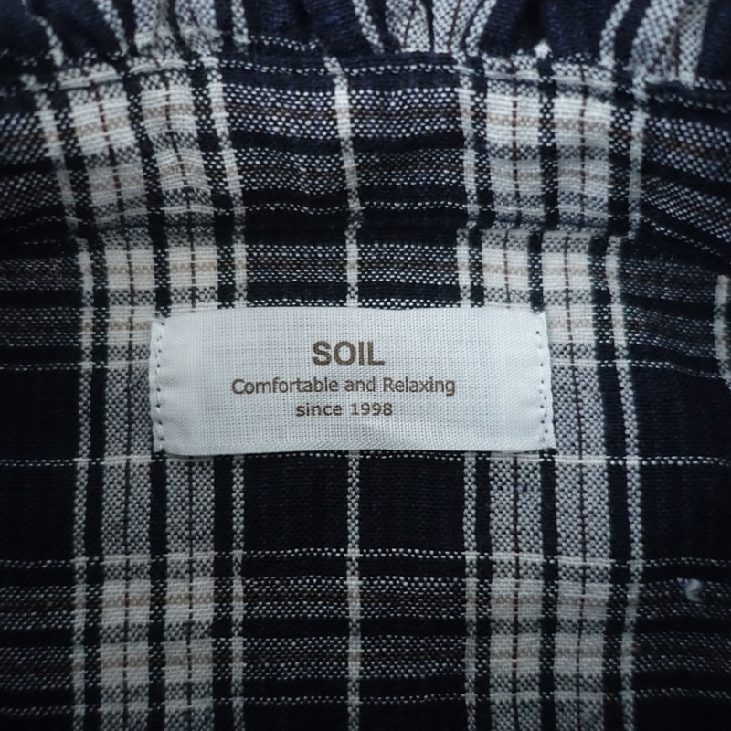 �����2.5���ۥ����� soil WOOL LINEN FRILL COLLAR SHIRT �ե�륫�顼�����å������  1 (1-2604-39)��20E62��