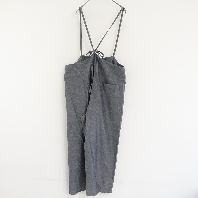 716t*美品 ネストローブ nest Robe リネン オールインワン ネストローブ nest Robe リネンレースオープンカラーワンピース