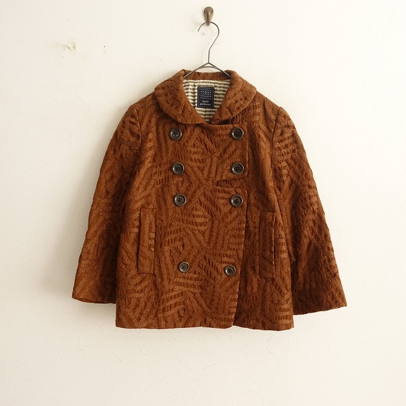 定価7.8万】ミナペルホネン mina perhonen log ショートコート 36 (jk4 