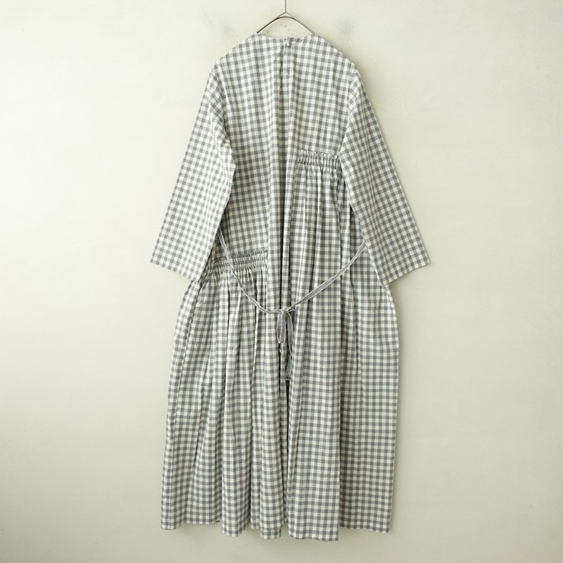 �����ʡۥ�������ɥ���ꥪ���� ECOLE DE CURIOSITES DALIA BLOCK CHECK COTTON DRESS  S (25-2510-678)��10L52��
