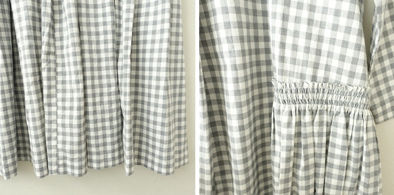 �����ʡۥ�������ɥ���ꥪ���� ECOLE DE CURIOSITES DALIA BLOCK CHECK COTTON DRESS  S (25-2510-678)��10L52��