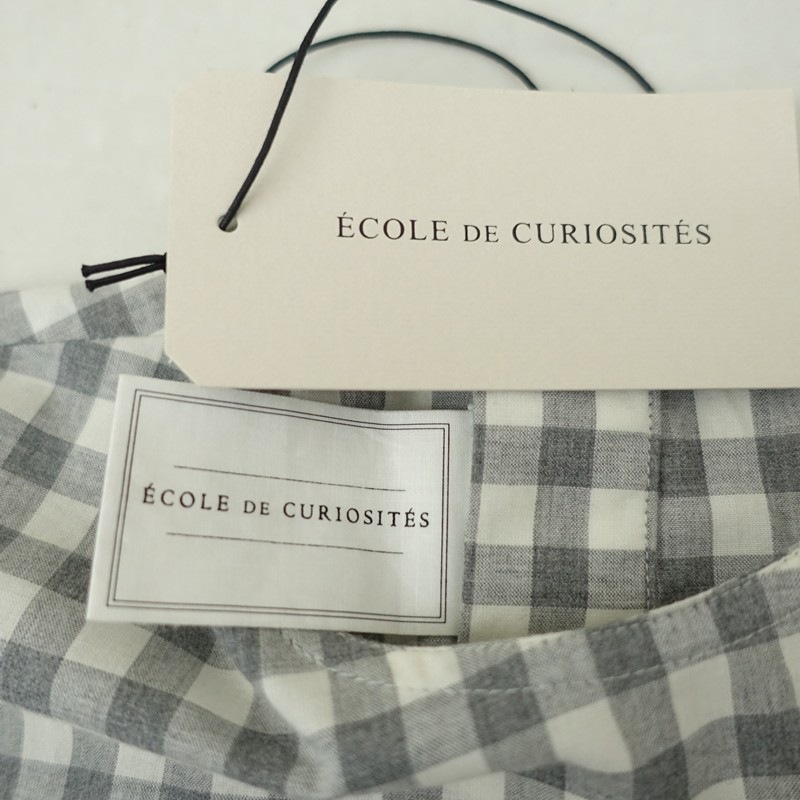 �����ʡۥ�������ɥ���ꥪ���� ECOLE DE CURIOSITES DALIA BLOCK CHECK COTTON DRESS  S (25-2510-678)��10L52��