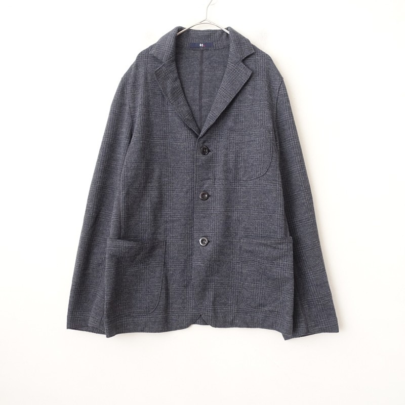 45アールピーエム 45RPM ストレッチウールグレンチェックテーラード