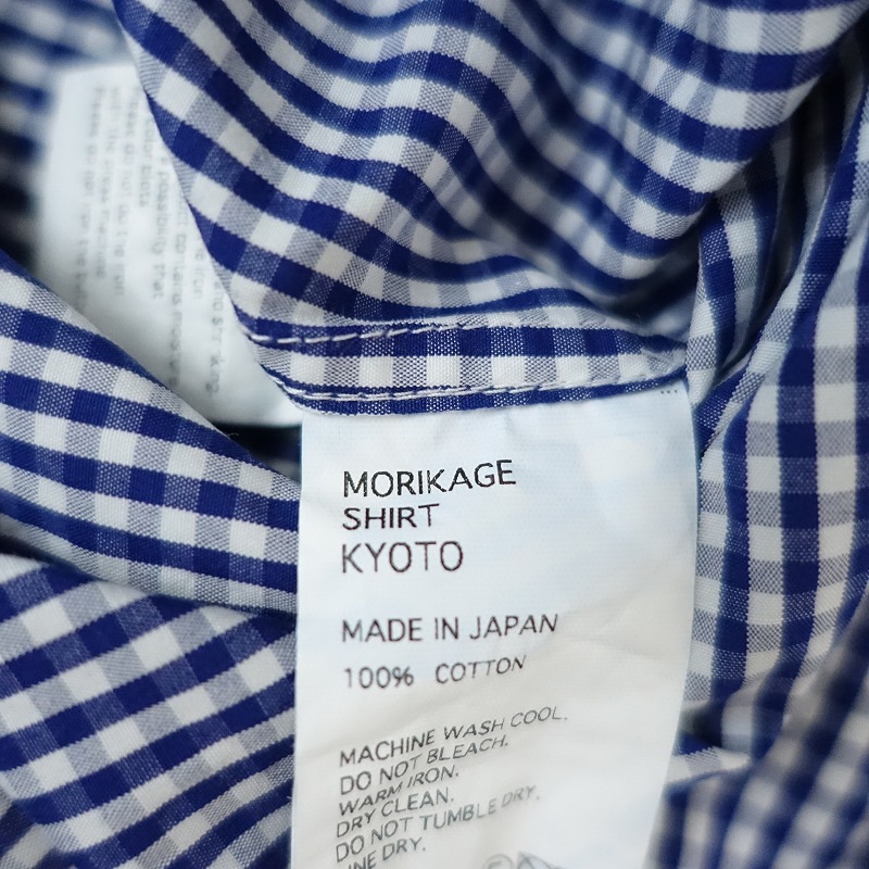 ꥫ MORIKAGE SHIRT KYOTO ȥܥ󥮥󥬥åݶޥԡ  S (2-2508-326)11I52