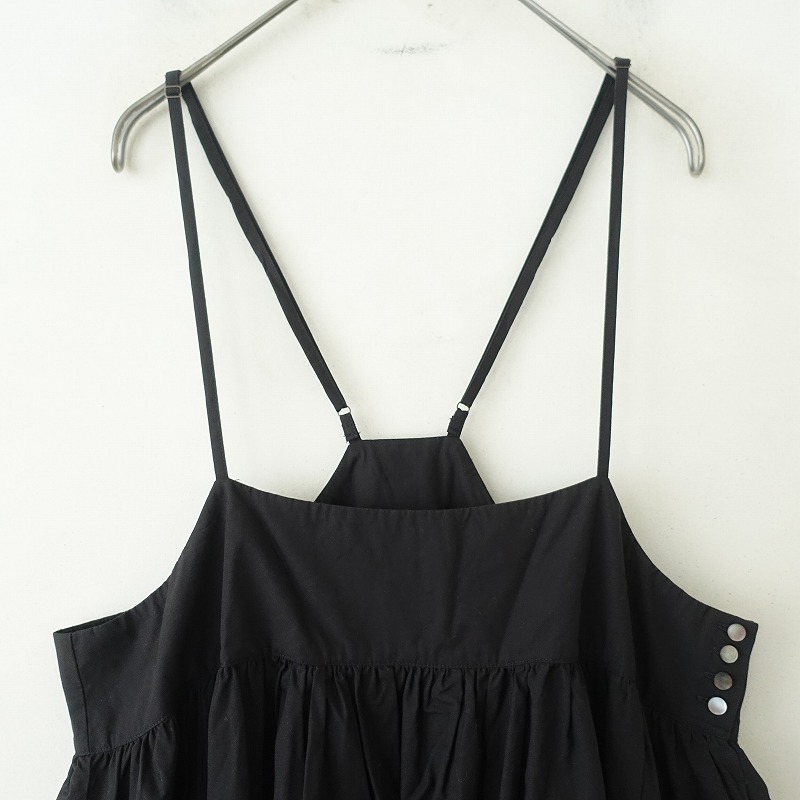 ネストローブ nest Robe コットンギャザーキャミソールワンピース F