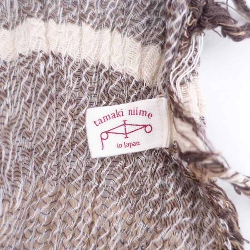 ���ޥ��˥��� tamaki niime roots shawl BIG cotton ���硼��   (st7-2511-237)��22L52��