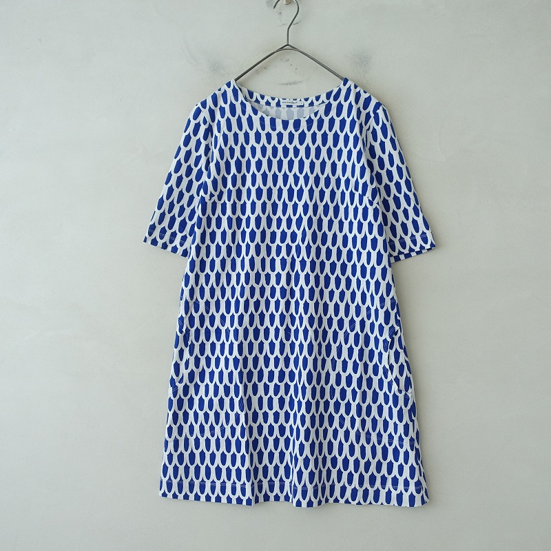 マリメッコ marimekko suomu プリントストレッチワンピース S
