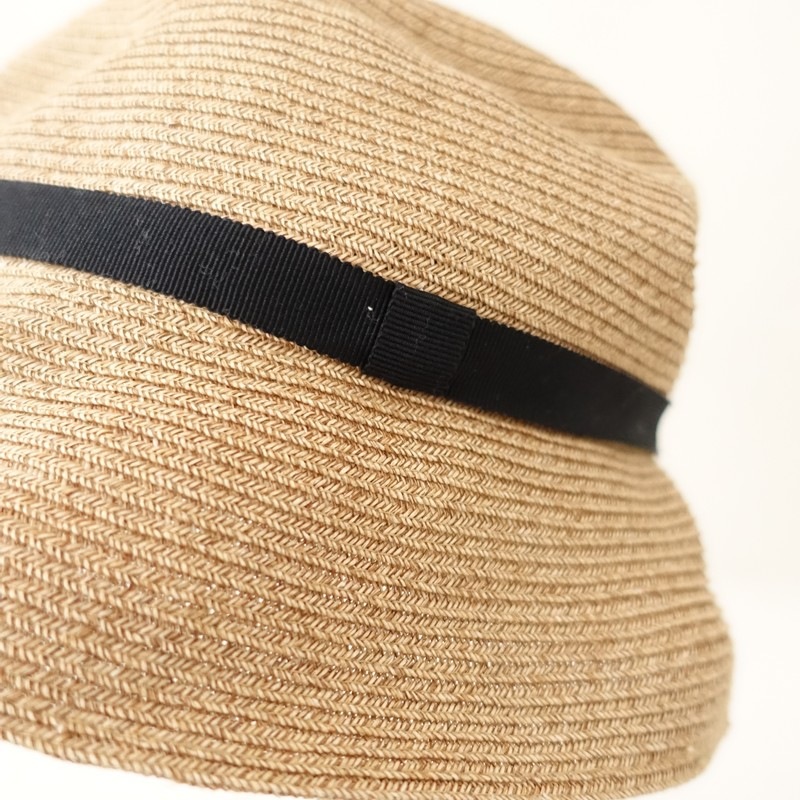 �����1.8���ۥޥ��奢���� mature ha. BOXED HAT 7cm brim grosgrain ribbon �ܥå����ϥå�   (ha30-2604-281)��91E62��