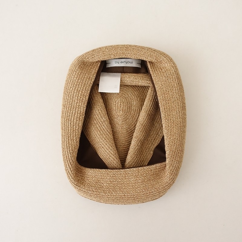 �����1.8���ۥޥ��奢���� mature ha. BOXED HAT 7cm brim grosgrain ribbon �ܥå����ϥå�   (ha30-2604-281)��91E62��