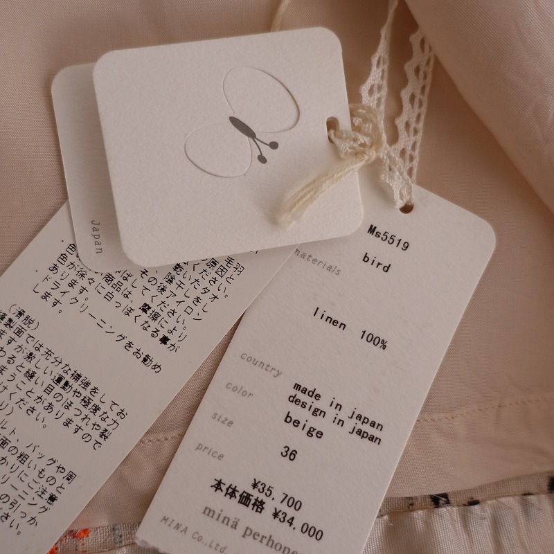 //3.5ۥߥʥڥۥͥ mina perhonen birdͥ󥨥֥꡼A饤󥹥  36 (sk2-2402-108)92B42