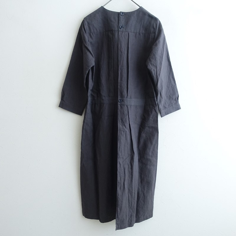 ���ե�󥻥��󥿥� Lin francais d��antan Cocteau�����ȡ� tuck apron dress   (2-2603-630)��72D62��