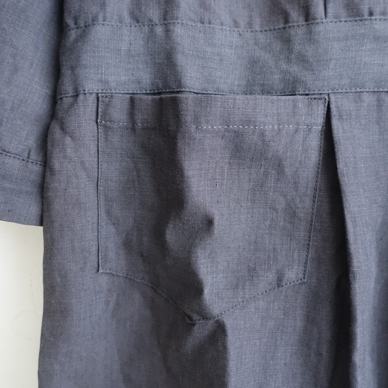 ���ե�󥻥��󥿥� Lin francais d��antan Cocteau�����ȡ� tuck apron dress   (2-2603-630)��72D62��