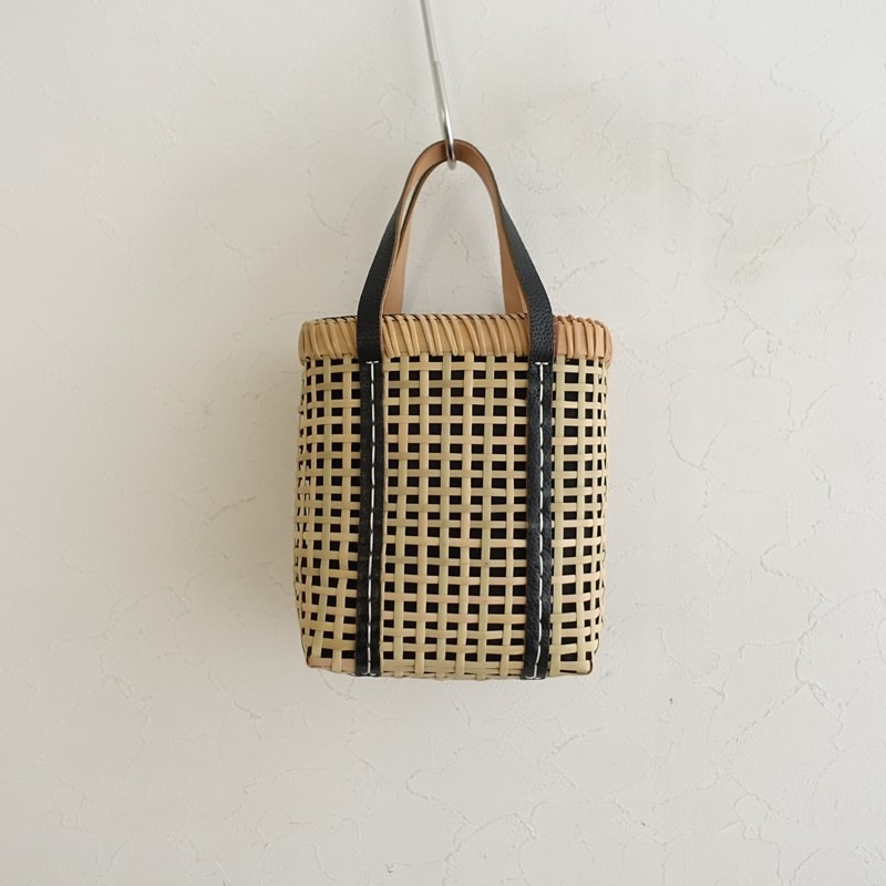 ワランワヤン warang wayan Bamboo amiami 四角バスケット SS (ba7