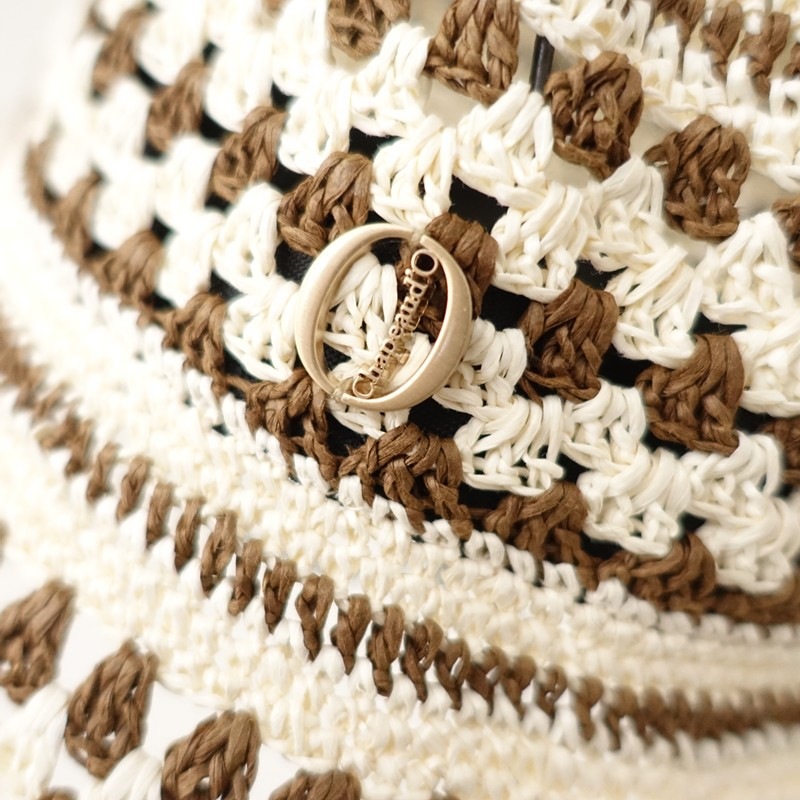 ������/���1.7���ۥ���ݡ��ɥ��� Chapeau d�� O Crochet Border Bucket �Х��åȥϥå�   (ha30-2604-280)��91E62��