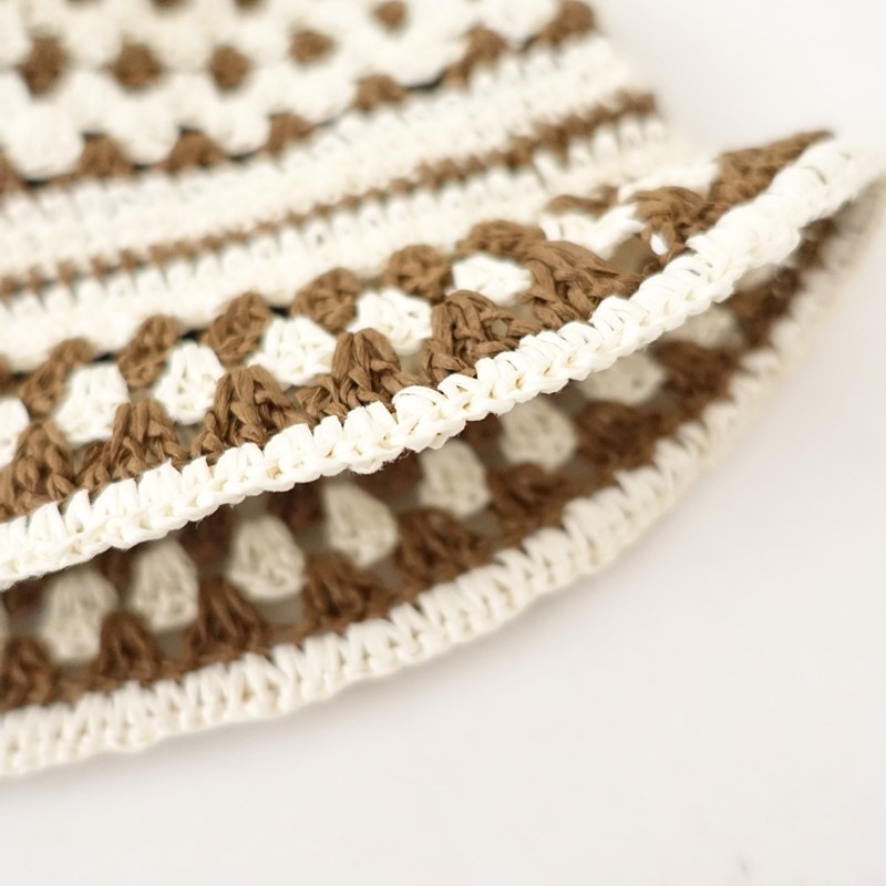 ������/���1.7���ۥ���ݡ��ɥ��� Chapeau d�� O Crochet Border Bucket �Х��åȥϥå�   (ha30-2604-280)��91E62��