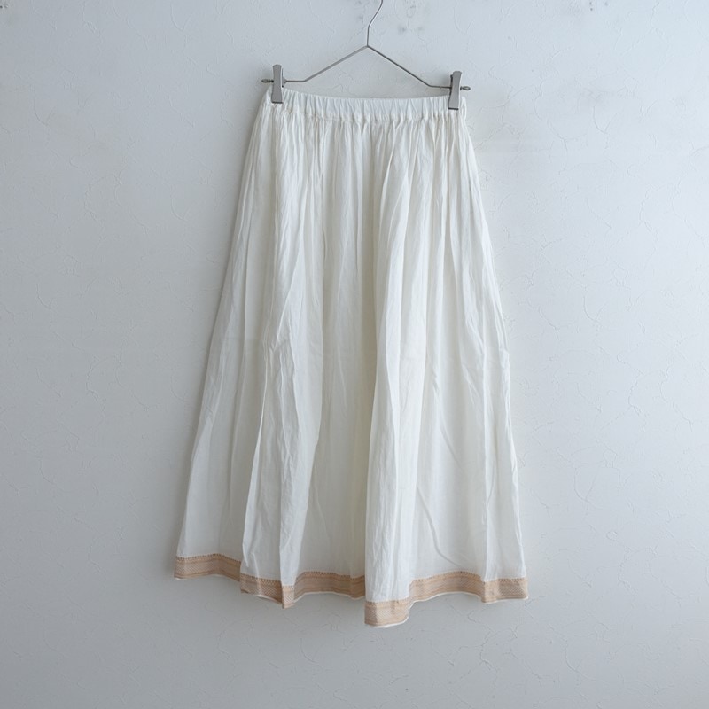真木 テキスタイル スタジオ MAKI TEXTILE STUDIO コットン裾刺しゅう