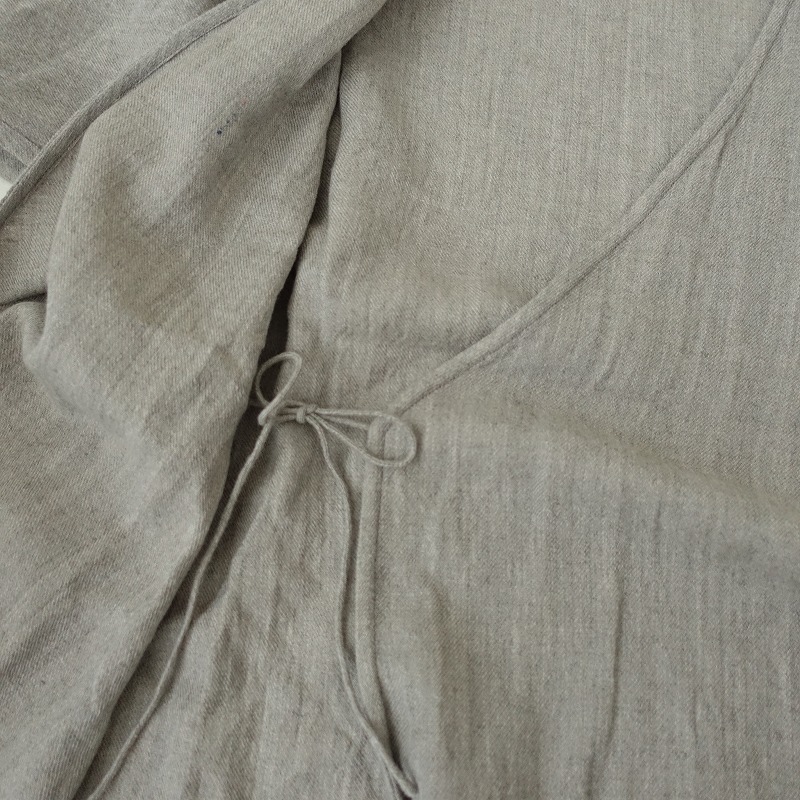 2023AW/定価4.8万】ヨリ Yoli wool wrap jacket ウールリネン