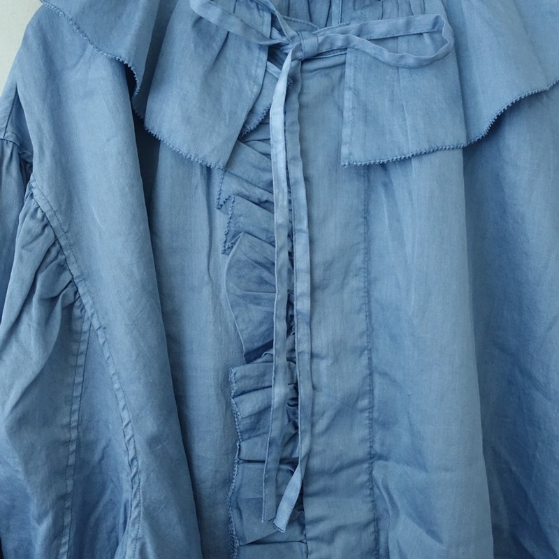 ��2025SS/���1.9���ۥ֥� buoy buoy 80satin frill puff �֥饦��  F (j1-2604-32)��20E62��
