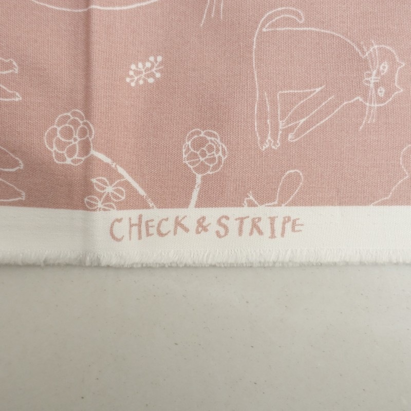�����å�&���ȥ饤�� CHECK&STRIPE �ȥ�ͥ����Ź �ե��֥�å� 110��114cm   (fa31-2508-47)��20C62��