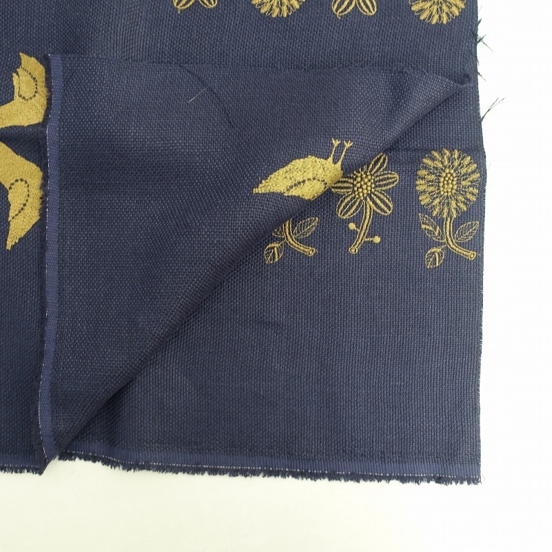 極美品■ミナペルホネン　Tori to hana　刺繍　リネンブラウス　38 極美品□ミナペルホネン Tori to hana 刺繍 リネンブラウス 38