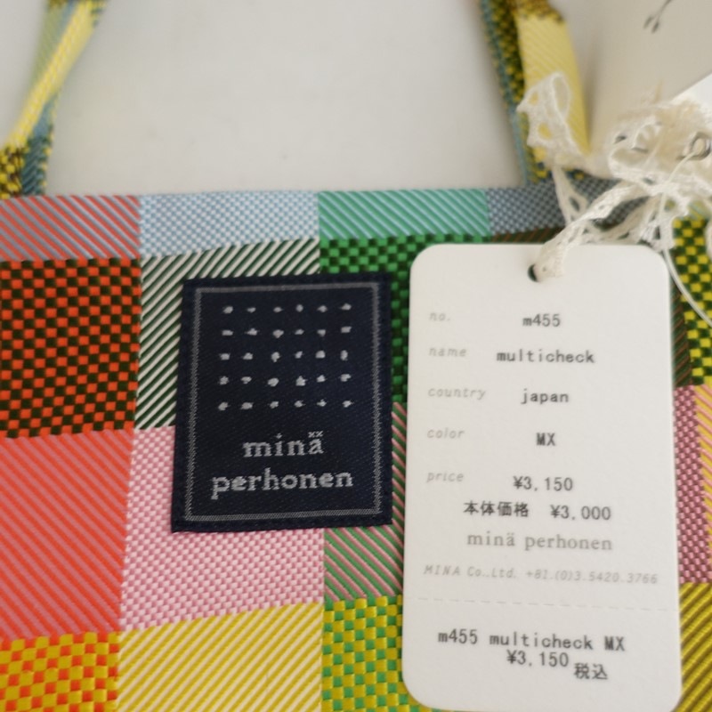 �����ʡۥߥʥڥ�ۥͥ� mina perhonen multi check mini bag �ߥ˥Хå�   (ba31-2601-38)��61D62��